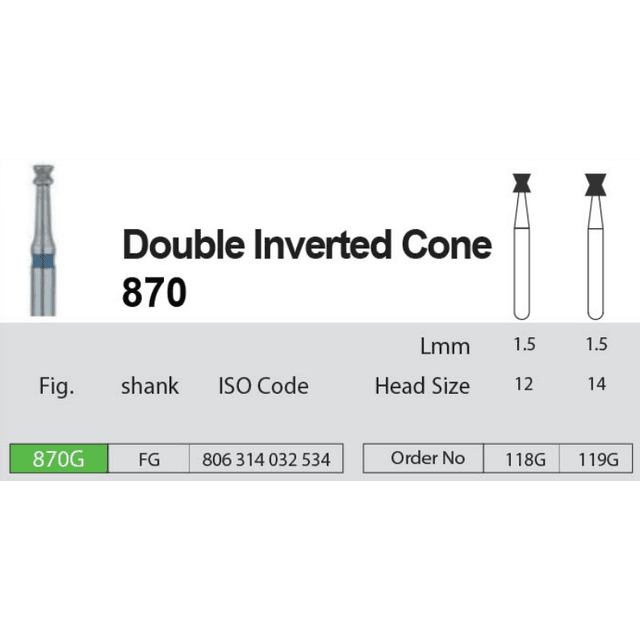 فرز الماسی Double Inverted Cone 870