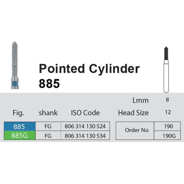 فرز الماسی Pointed Cylinder 885