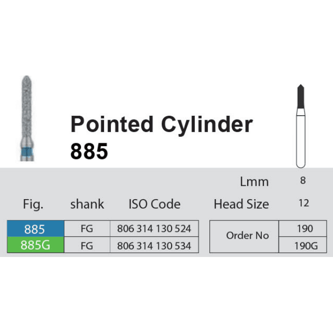 فرز الماسی Pointed Cylinder 885