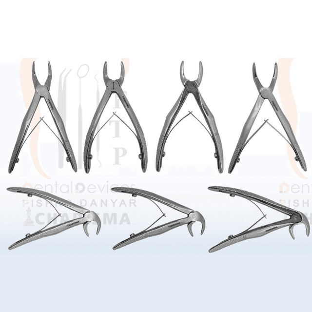 ست فورسپس فنردار اطفال 7 عددی