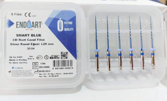 فایل روتاری تیپر ثابت 4 درصد EndoArt Smart Blue